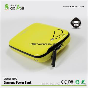 Adivolt portable power bank charger 6000mah